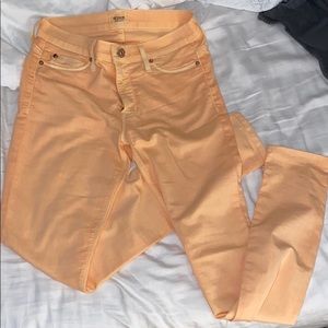 Hudson neon orange skinny pants
